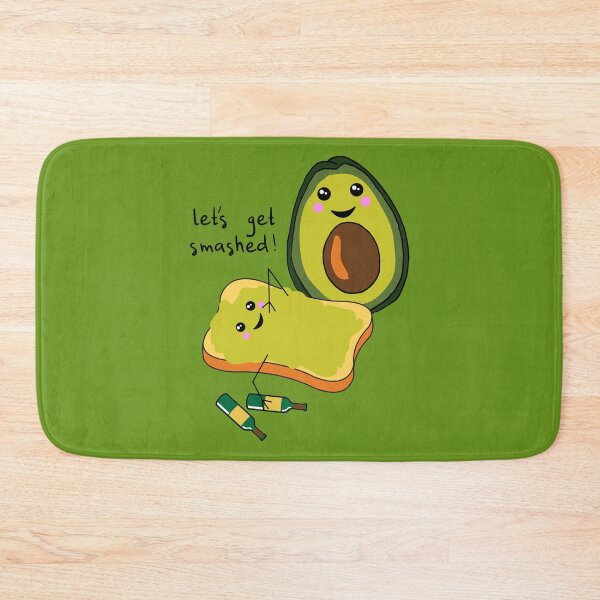 Item preview, Lets Get Smashed Funny Drunk Happy Birthday Avocado designed and sold by HotHibiscus.
