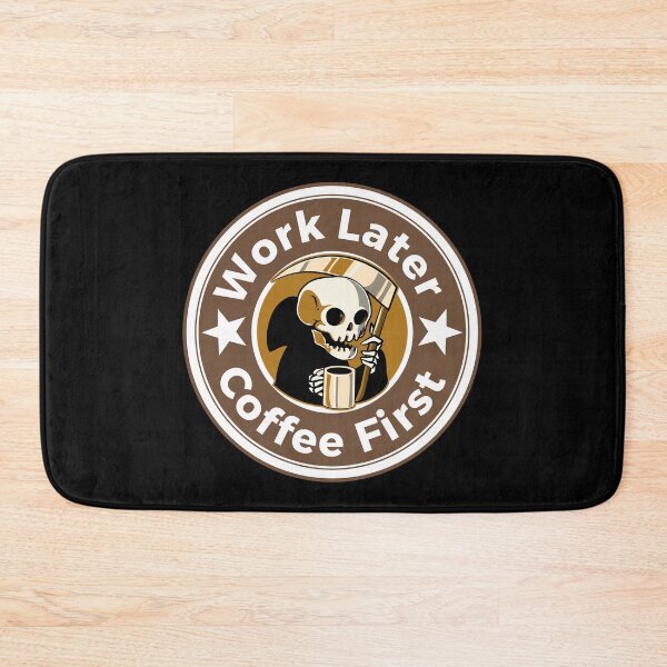 Item preview, Work Later Coffee First designed and sold by AllInCoffee.