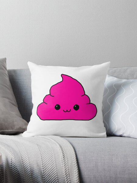 Pink poop emoji pillow best sale