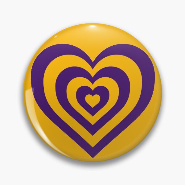 Item preview, Purple and Gold - Powerpuff Girls Retro Heart designed and sold by Liyanna Baloca.