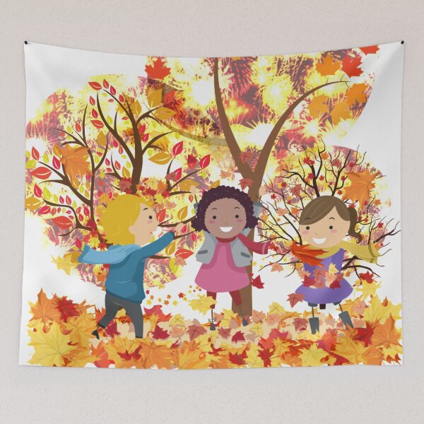 Item preview, Autumn Fall Fun In The Leaves designed and sold by Designs By YL.