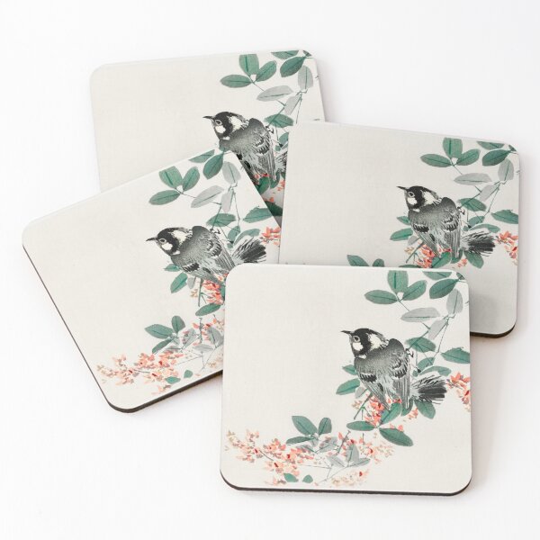 Item preview, Black-capped chickadee by Kōno Bairei-Japanese Illustration  designed and sold by spelina.