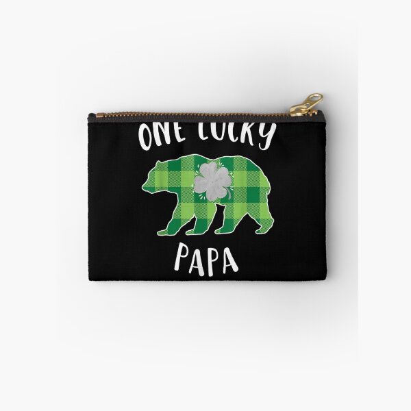 Item preview, Green Plaid One Lucky Papa Matching St 's Day Bear designed and sold by robinxam.