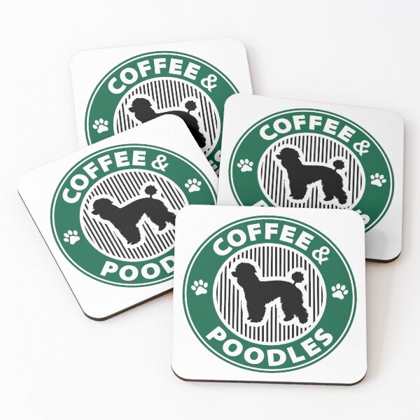 Item preview, Coffee and Poodles - Dog lovers - Dog mom - Dog dad designed and sold by martstudio.