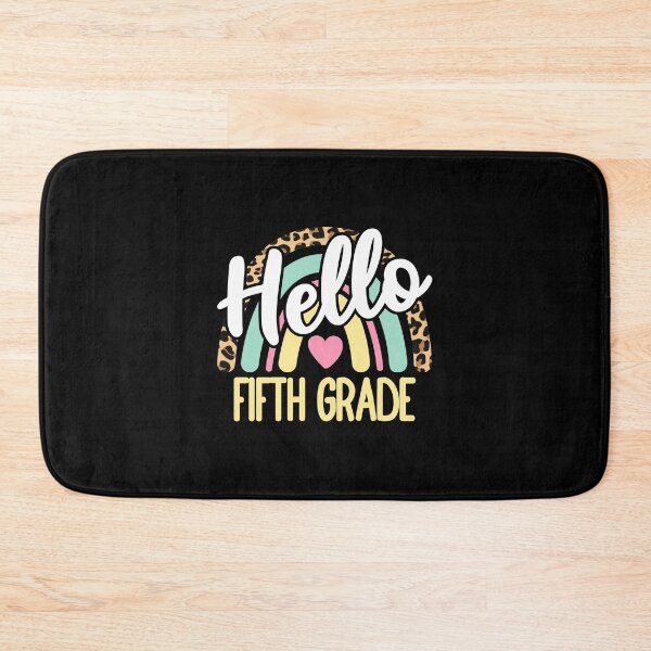 Item preview, Hello Fifth Grade Leopard Rainbow Back to School Teacher designed and sold by AnyKitty.