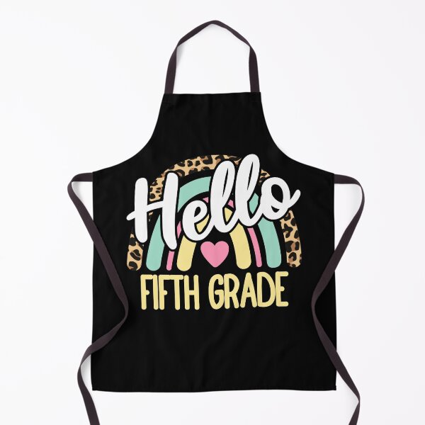 Item preview, Hello Fifth Grade Leopard Rainbow Back to School Teacher designed and sold by AnyKitty.