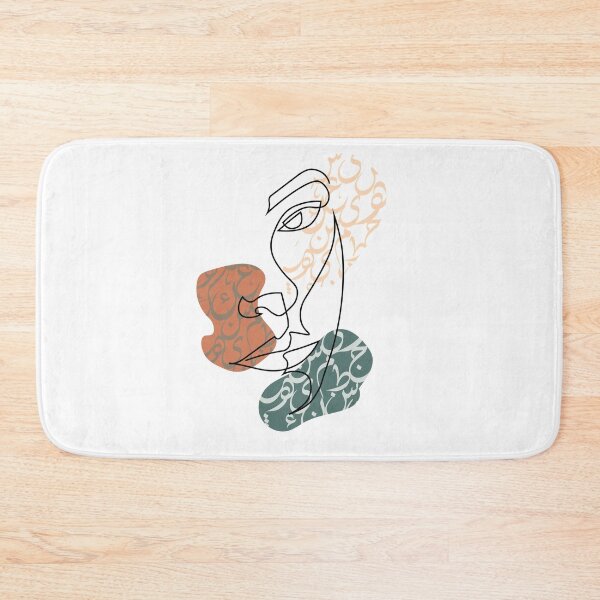 Item preview, One line face art with arabic calligraphy designed and sold by Julia-dsgn.