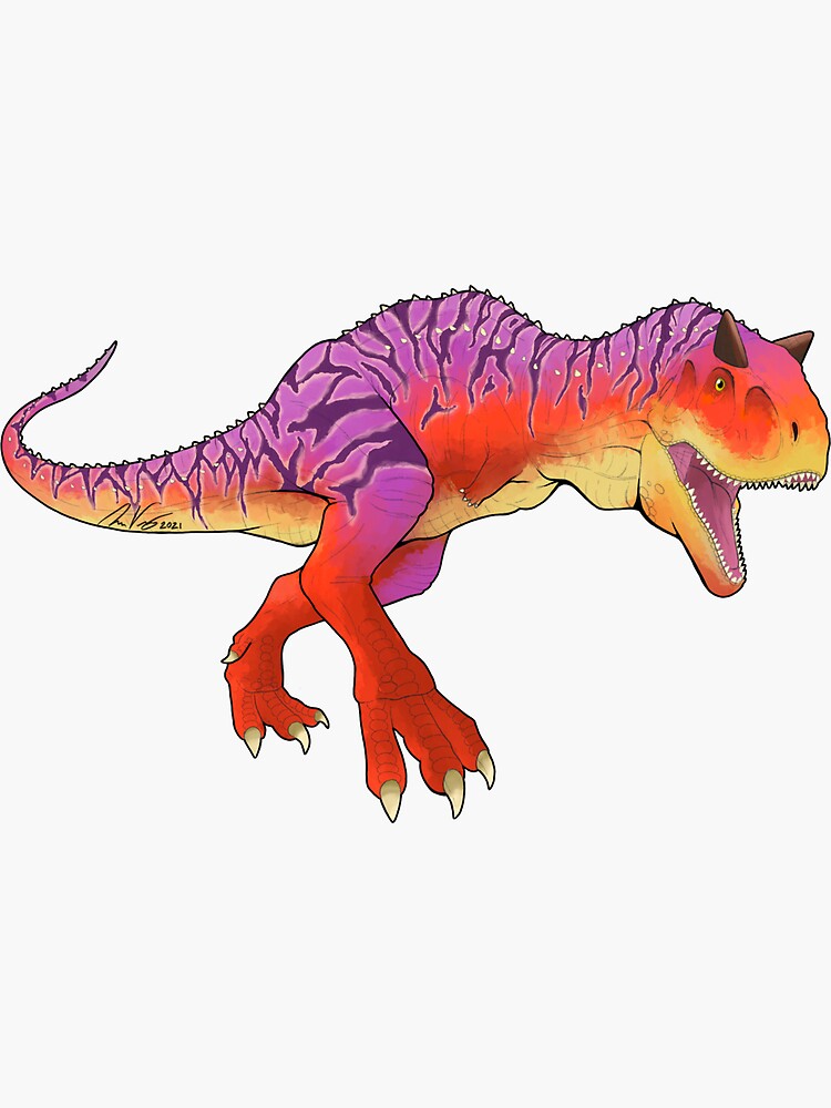 Jurassic World Carnotaurus Sticker by Voxis42