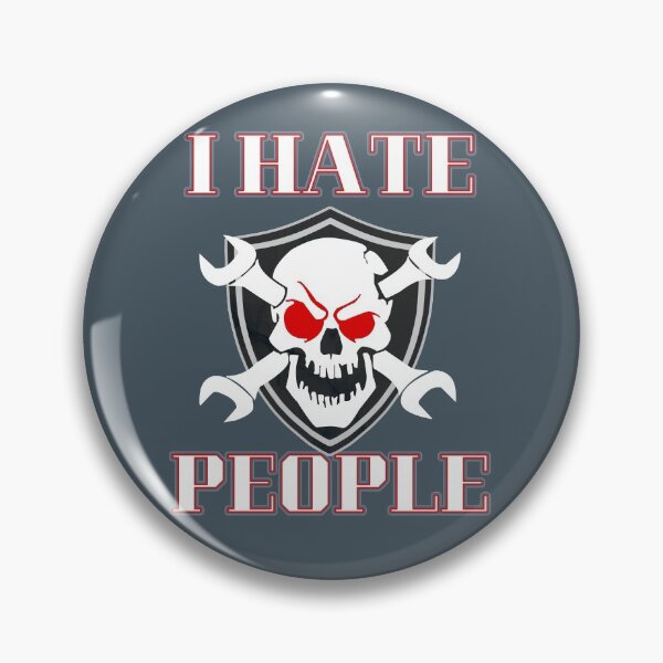 Item preview, Skull I hate people designed and sold by Topmel.