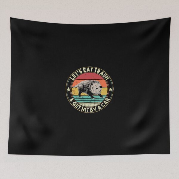 Item preview, Opossum Let'S Eat Trash Get Hit By A Car Retro Vintage designed and sold by kandelal.