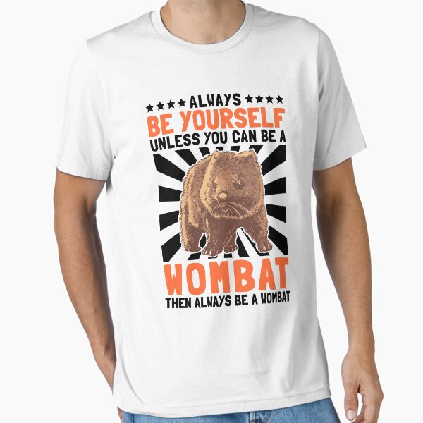 Vista previa del artículo con la obra «Wombat yourself marsupial australia viaje», diseñado y vendido por madgrfx.