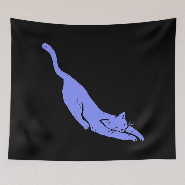 Item preview, Fox Shiver™ - Purple Cat Sleeping designed and sold by Fox Shiver.