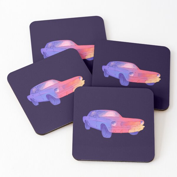 Item preview, Muscle car sunset clouds gradient designed and sold by Bianca Brownish.