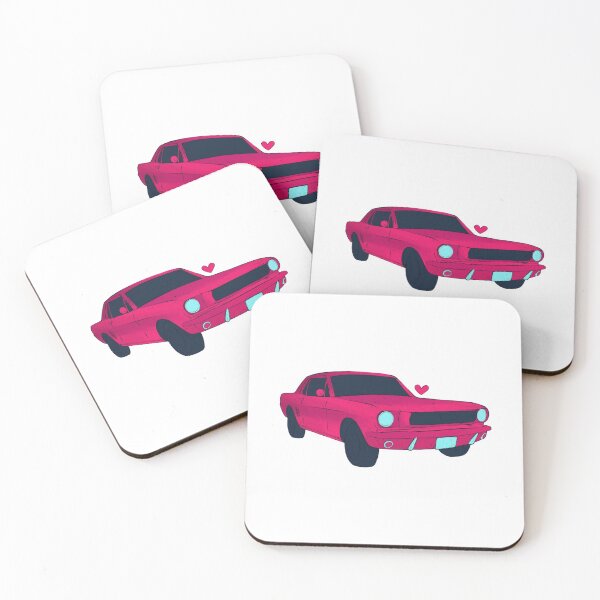 Item preview, Galactic strawberry muscle car with a cute little heart designed and sold by Bianca Brownish.