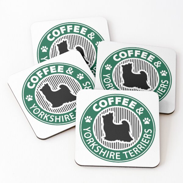 Item preview, Coffee and Yorkshire Terriers - Dog lovers - Dog mom - Dog dad designed and sold by martstudio.
