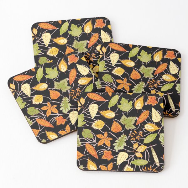 Artikelvorschau, Herbstlaub gemustert entworfen und verkauft von Designs By YL.