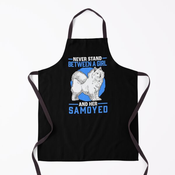 Item preview, Girl with Samoyed Sled Dog Samoyed Spitz designed and sold by madgrfx.