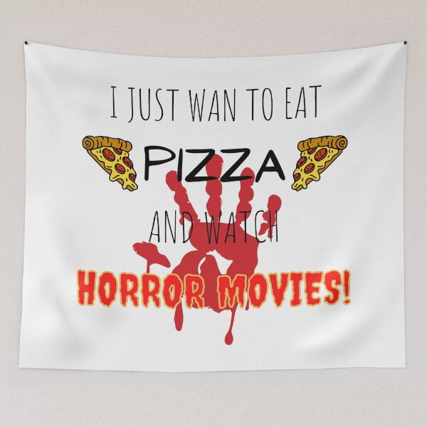 Item preview, I Just Want To Eat Pizza And Watch Horror Movies designed and sold by bahicharafe.