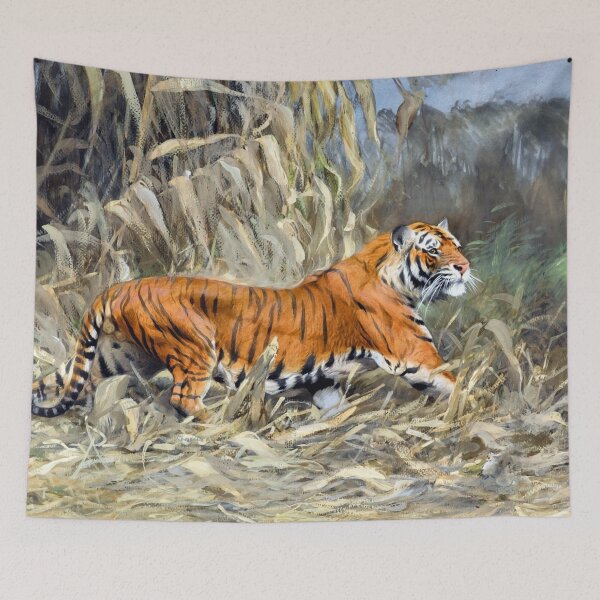 Item preview, Tiger by Wilhelm Kuhnert designed and sold by academic-art.
