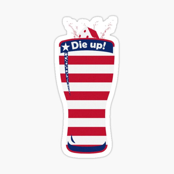 "USA Flag, Beer Die, Snappa, Die up" Sticker for Sale by COEssentials