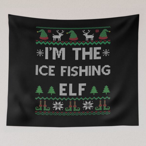 Item preview, Ice Fishing Elf Ugly Christmas designed and sold by robinxam.