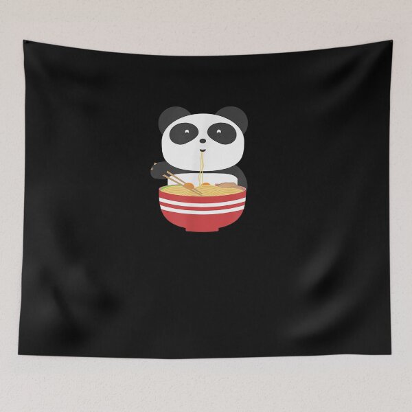 Item preview, Panda Eating Ra Bowl Noodles designed and sold by robinxam.