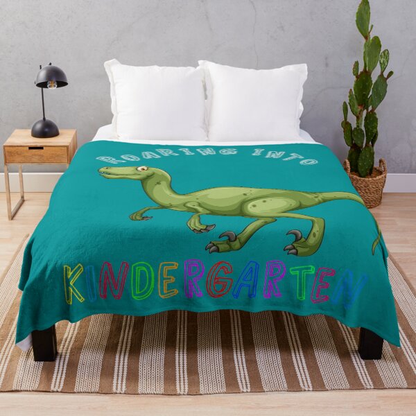 Item preview, Roaring Into Kindergarten Cute Green Bipedal Dinosaur One Back to school design designed and sold by Olhado.