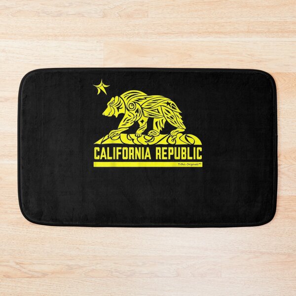 Item preview, California Republic Flag Tribal Grizzly Bear Yellow Print Ii designed and sold by robinxam.