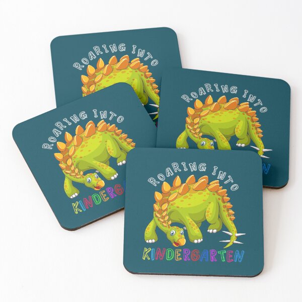 Item preview, Copy of Roaring Into Kindergarten Cute Green Orange Dinosaur One Back to school design designed and sold by Olhado.