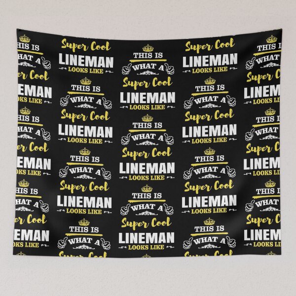Item preview, THIS IS WHAT A SUPER COOL LINEMAN LOOKS LIKE designed and sold by T-shirtgallery.