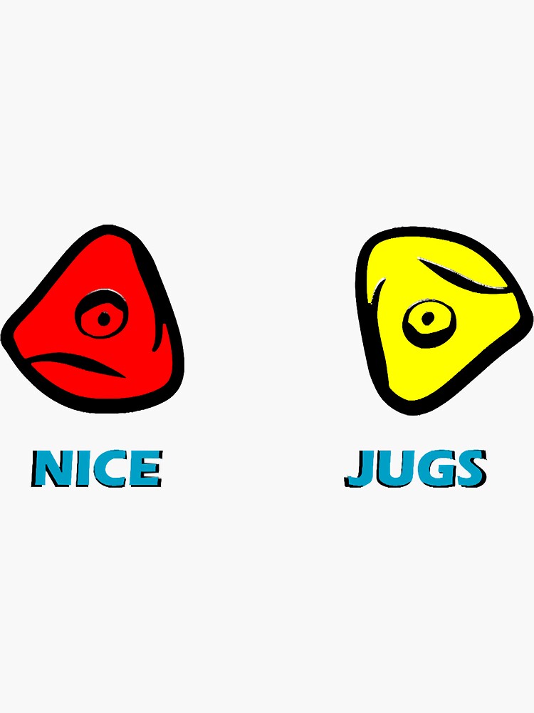 "Nice Jugs Funny Joke about melons and curves" Sticker for Sale by