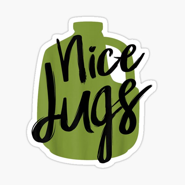 Nice Jugs Funny Joke About Melons And Curves Sticker For Sale By Easyprintgift Redbubble