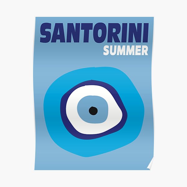Santorini Summer Poster