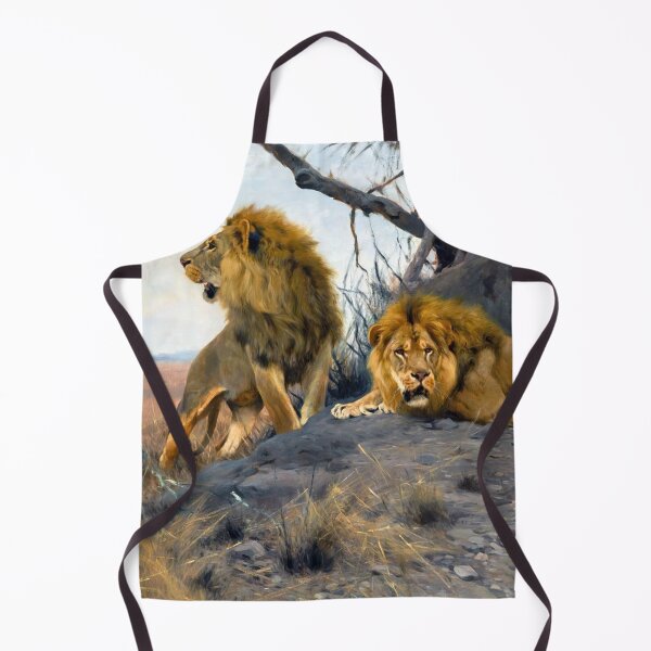 Item preview, Roaring Lions by Wilhelm Kuhnert designed and sold by academic-art.