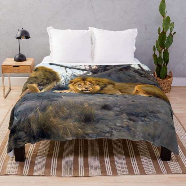 Item preview, Roaring Lions by Wilhelm Kuhnert designed and sold by academic-art.