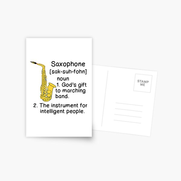 SAXOPHONE DEFINITION Postcard