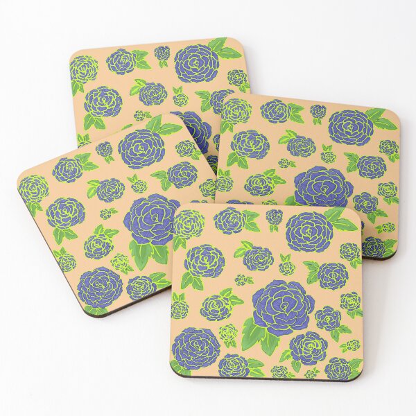 Item preview, Blue Flowers O2 designed and sold by Liz Redbrake.