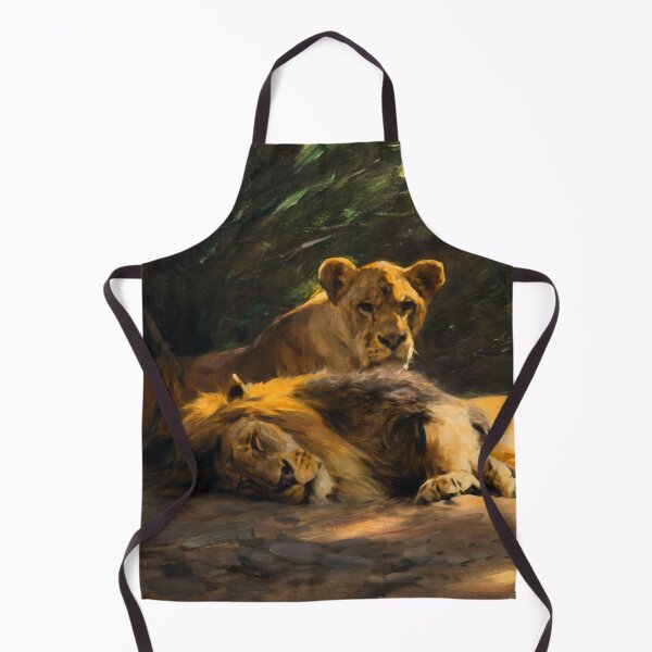 Item preview, Lion Couple by Wilhelm Kuhnert designed and sold by academic-art.