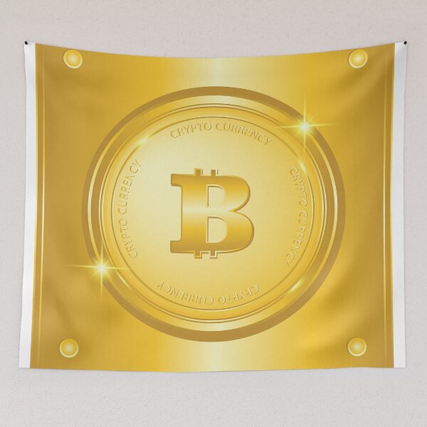 Item preview, Bitcoin crypto currency gold medal colour designed and sold by ZieProject.