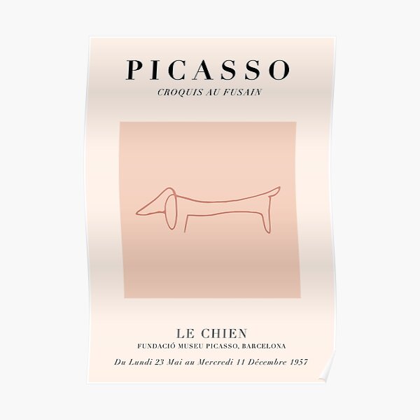 Picasso Dog Posters  Redbubble