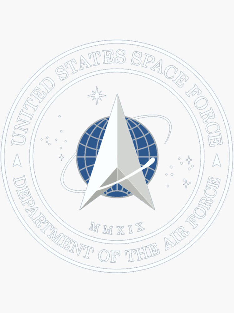 Pegatina «nuevo Logotipo De La Fuerza Espacial De Los Estados Unidos 