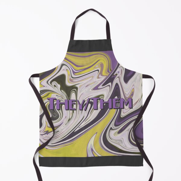 Item preview, Ellos / Ellos Diseño Art Deco con remolinos no binarios designed and sold by PolyKinkyQueer.