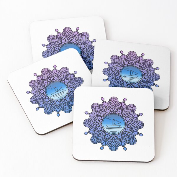 Item preview, Summer theme mandala designed and sold by MimiGameDraw.