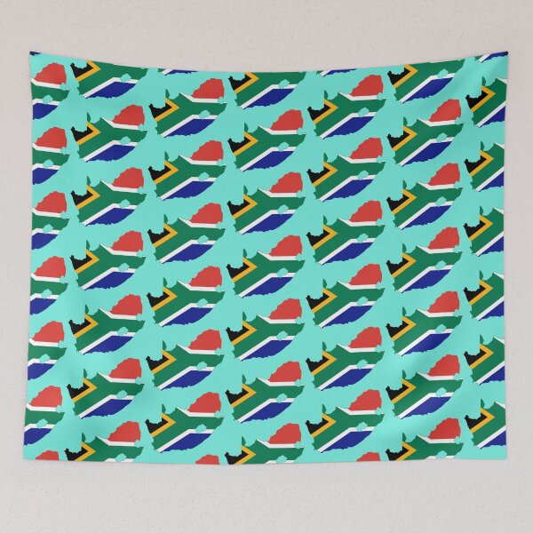 Item preview, South African Flag - South Africa Outline designed and sold by The-Fox-Hole.