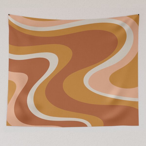 Item preview, Terracotta Dreams Swirl Abstract in Earth Tones designed and sold by kierkegaard.