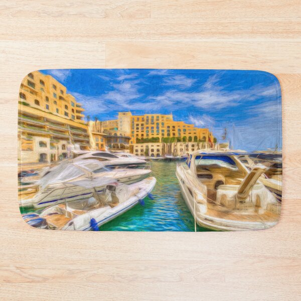 Item preview, Portomaso Marina St Julians Malta Art designed and sold by Londonimages.