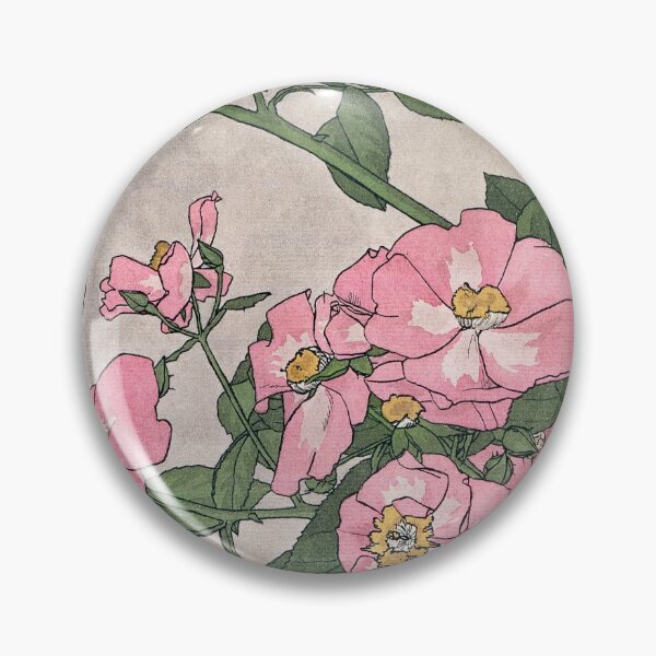 Item preview, Prairie Rose (1915) by Hannah Borger Overbeck water color design designed and sold by Sticker-Pax.