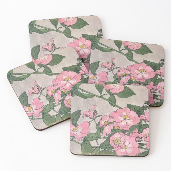 Item preview, Prairie Rose (1915) by Hannah Borger Overbeck water color design designed and sold by Sticker-Pax.