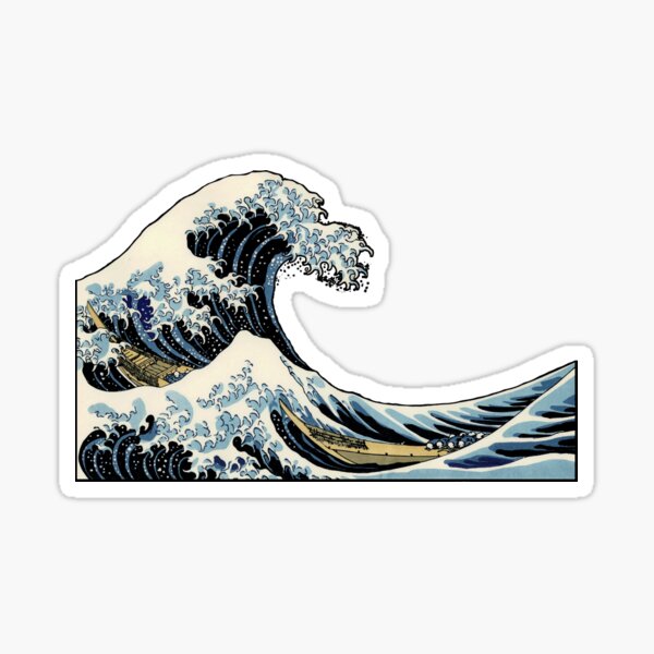 Welle The Great Wave off Kanagawa | Song Shirt Sticker
