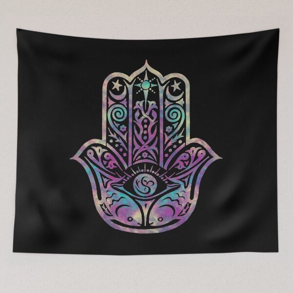 Item preview, Colorful Hamsa Hand designed and sold by maryedenoa.